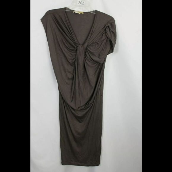 ALICE & OLIVIA BASE CHOCOLATE DROP WAIST DRESS S - Picture 5 of 9